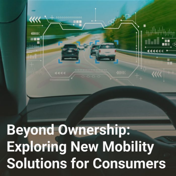 Beyond Ownership: Exploring New Mobility Solutions for Consumers