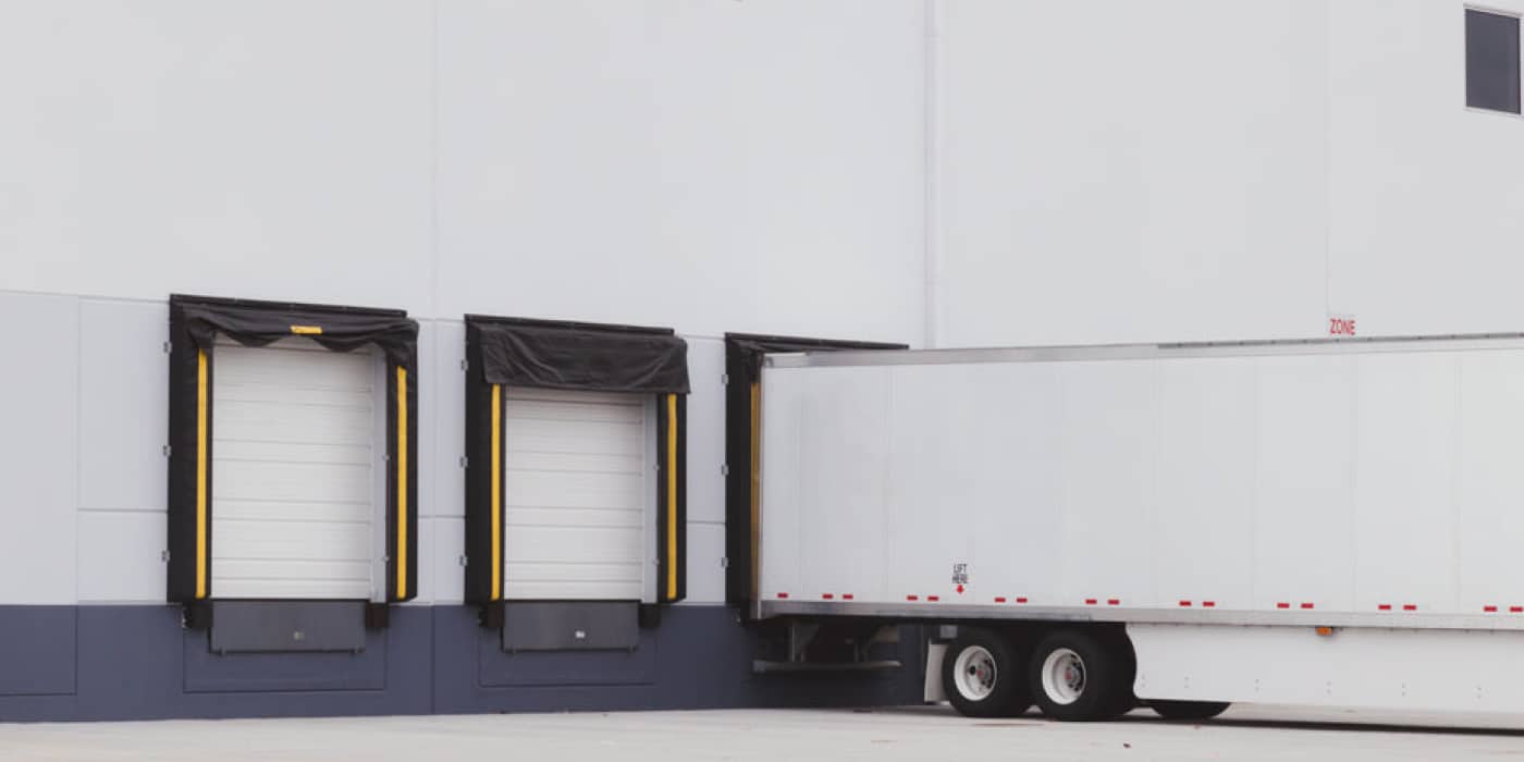 truck at loading bay