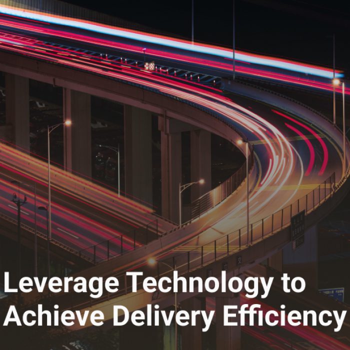 Leverage Technology to Achieve Delivery Efficiency
