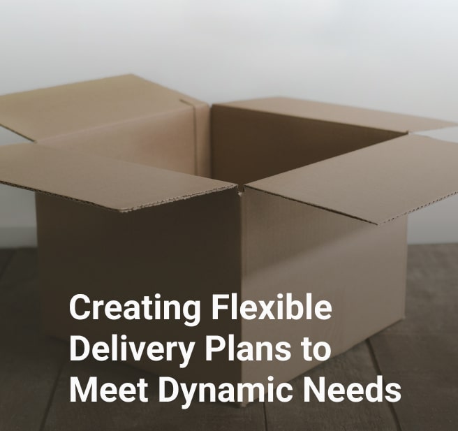 Creating Flexible Delivery Plans to Meet Dynamic Needs