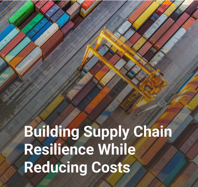 building supply chain resilience while reducing costs