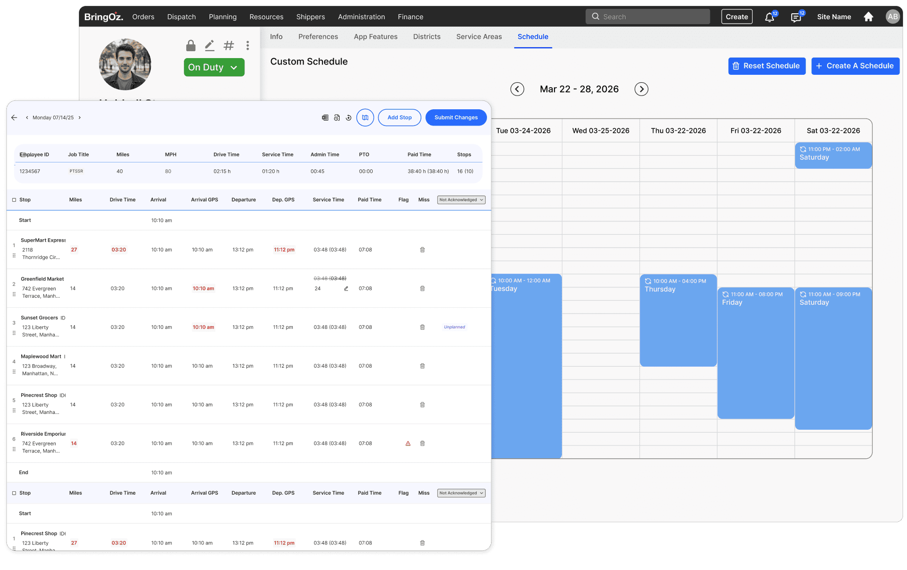 Driver Scheduling