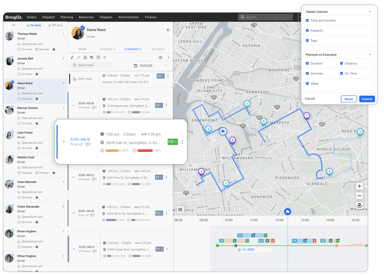 Job, Route & Schedule Visibility