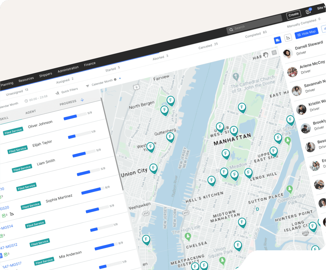 Live Execution & Technician Tracking