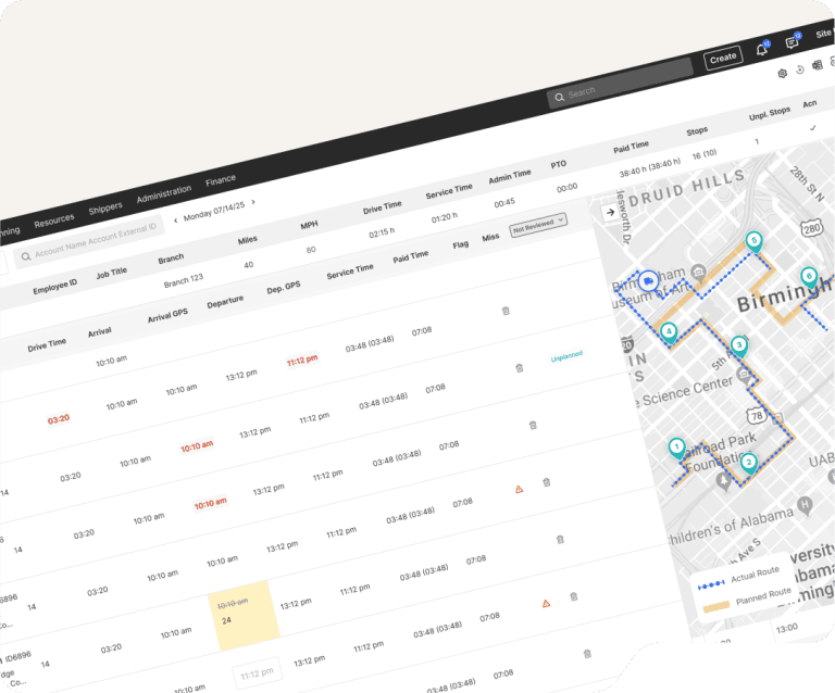 On-Time Arrival & Completion Tracking