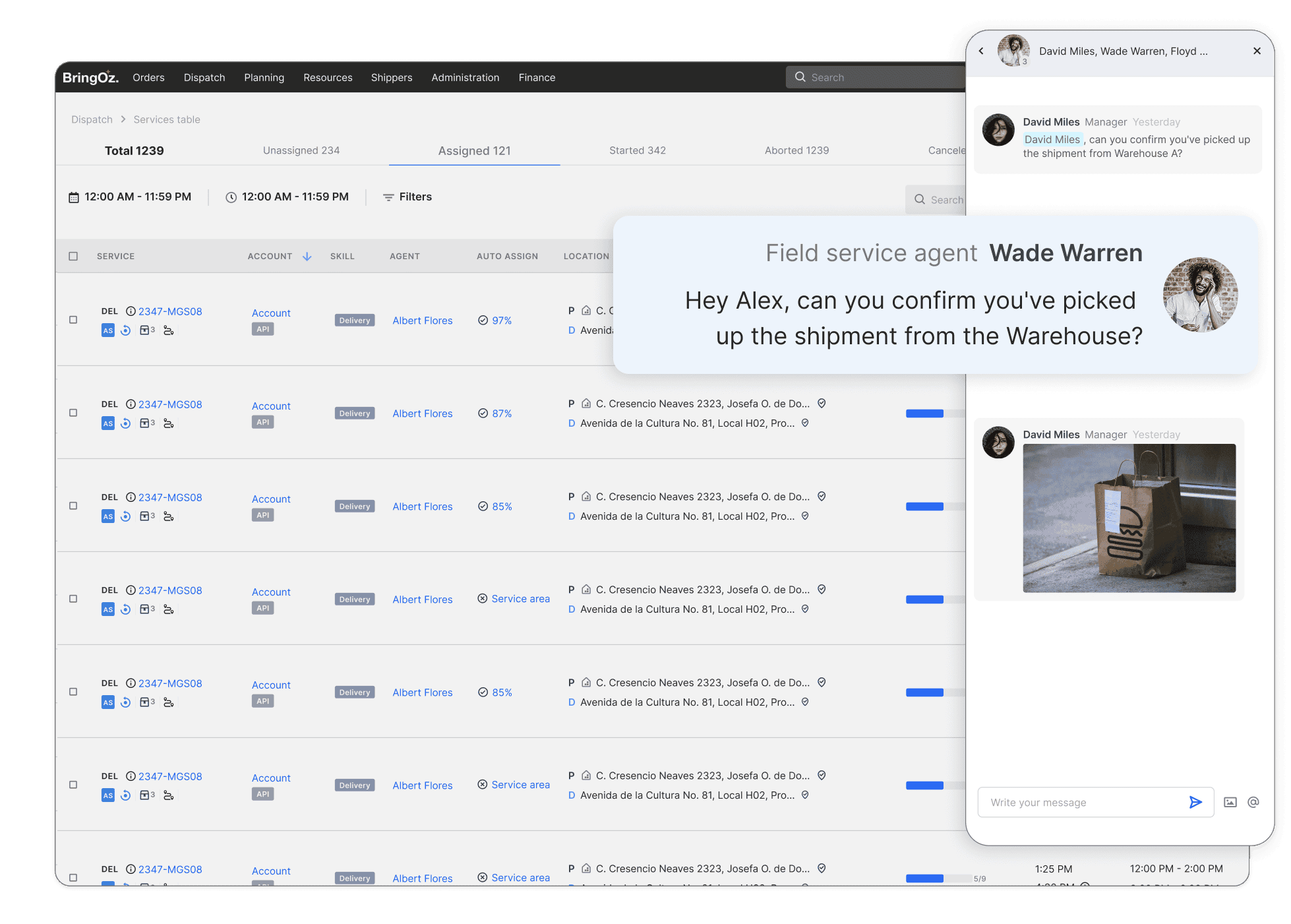 Automated Workforce & Delivery Coordination