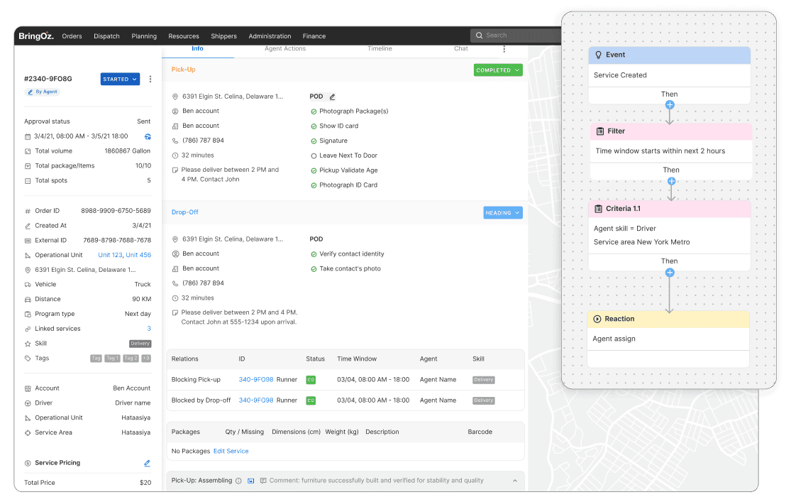 Automated Dispatching & Asset Workflow Coordination