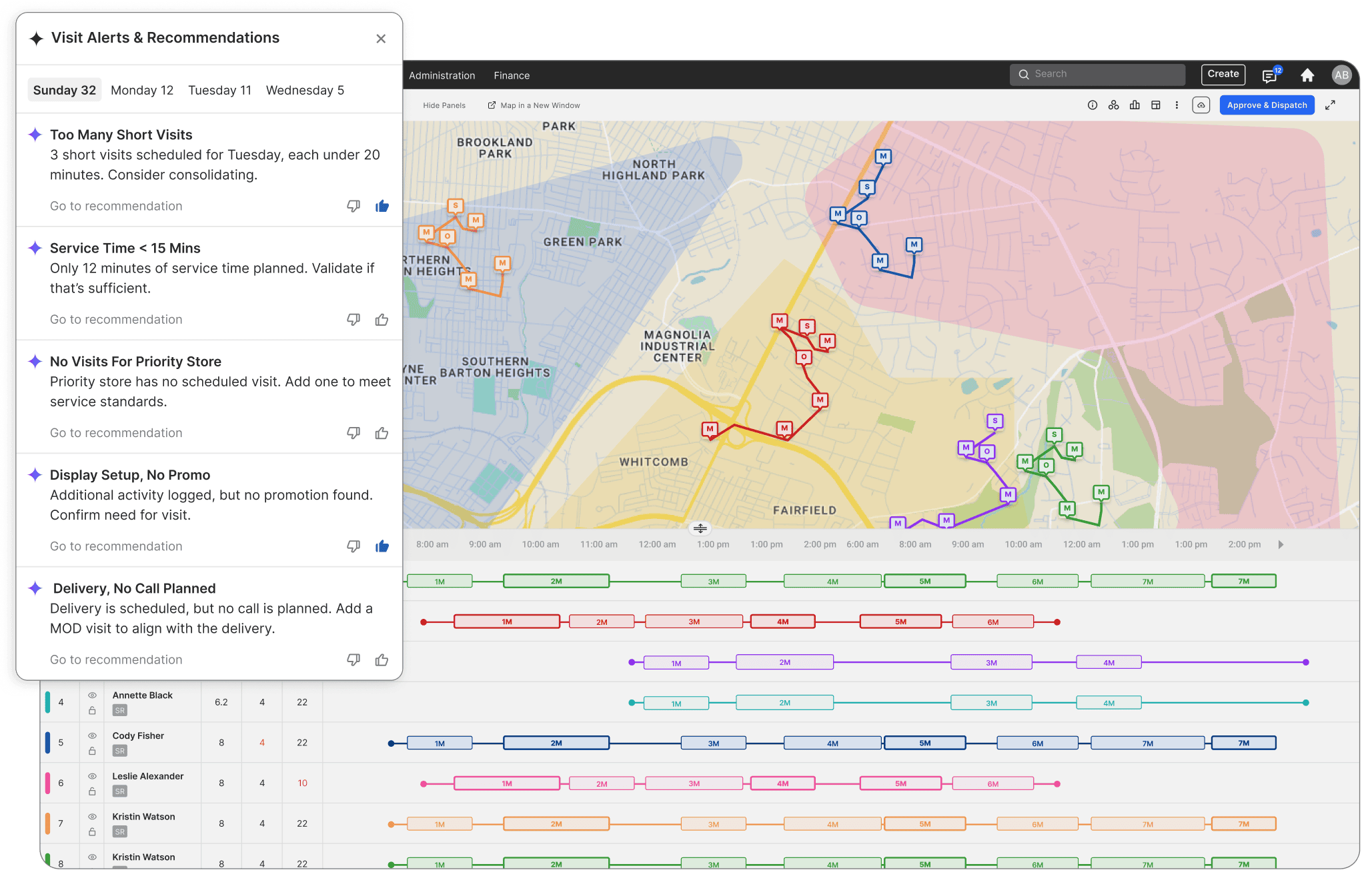 Automated Dispatching & Workflow Coordination