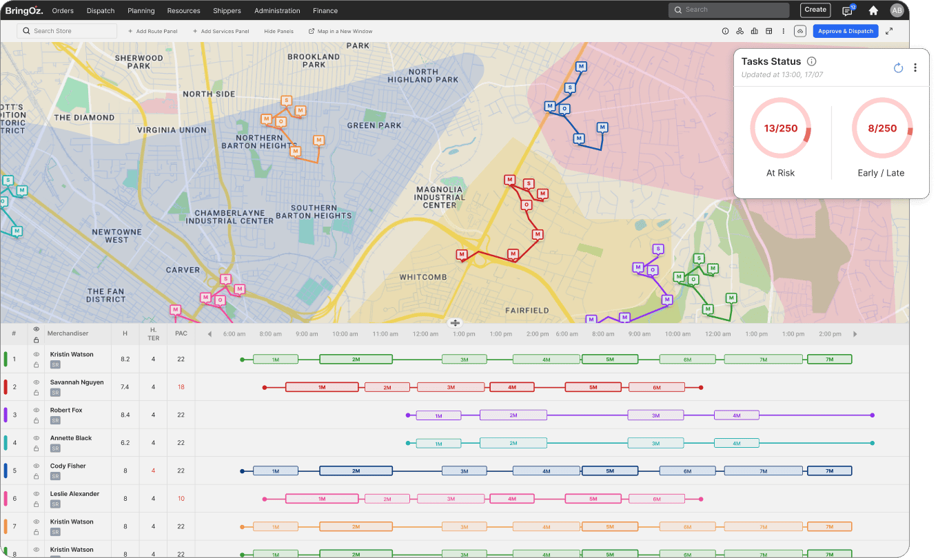 Real-Time Scheduling Visibility & Alerts