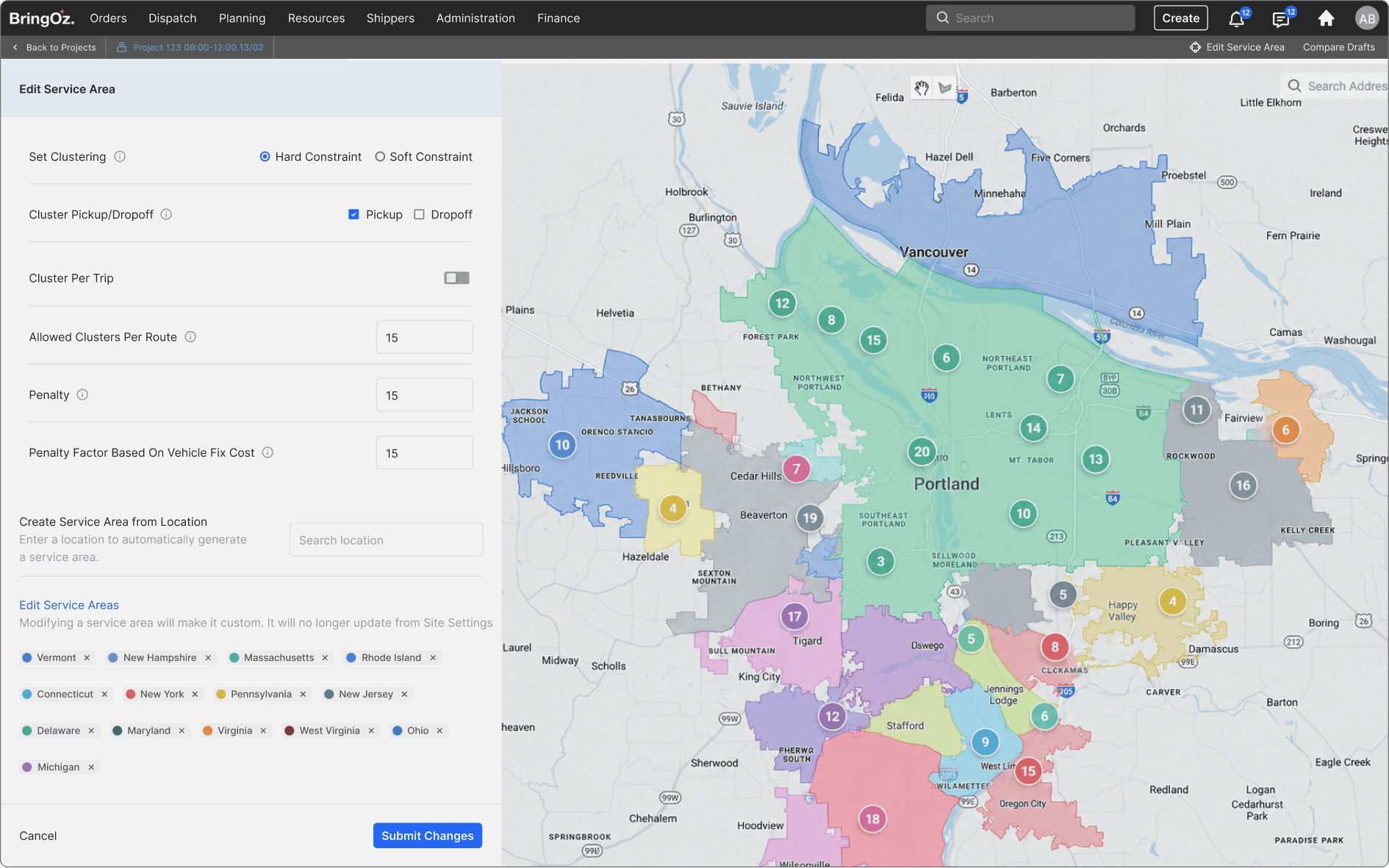 Territory planning an filed operation
